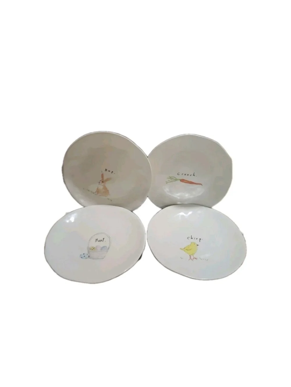Rae Dunn Artisan Collection By Magenta Easter Melamine Plate Set Of 4